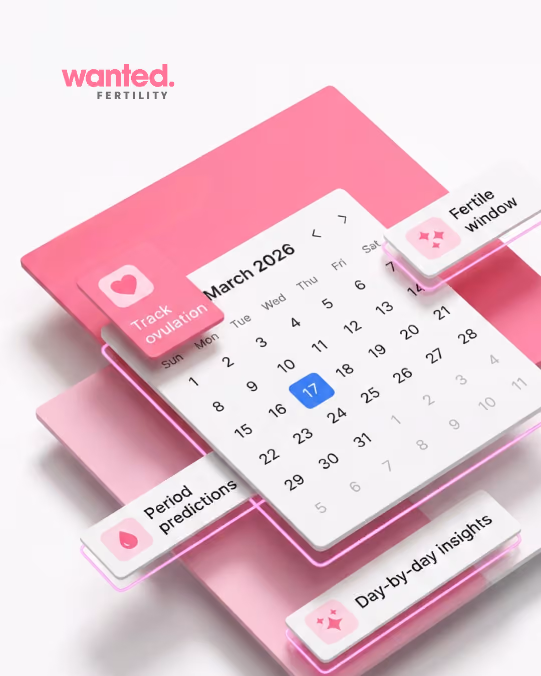 Wanted Fertility app UI 4